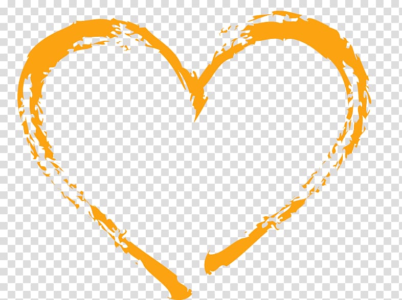 Heart Love , orange heart transparent background PNG clipart