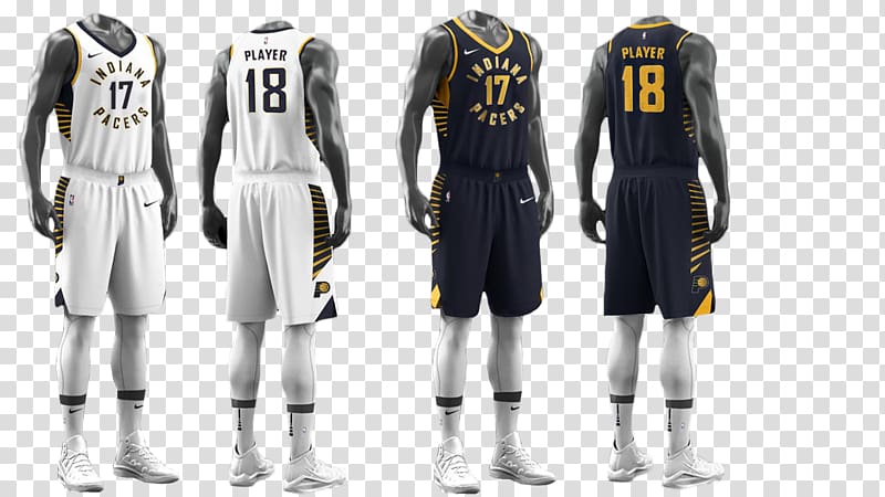 Indiana Pacers 2017–18 NBA season Jersey Swingman Uniform, nike transparent background PNG clipart