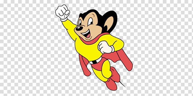 Mighty Mouse Cartoon Comics, mouse transparent background PNG clipart