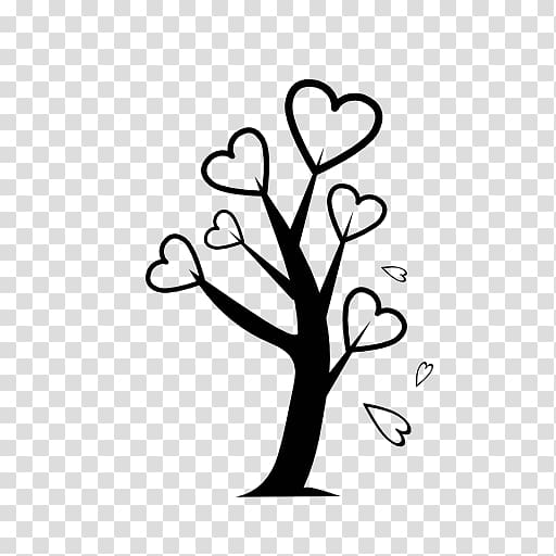 Computer Icons Tree Encapsulated PostScript, heart tree transparent background PNG clipart