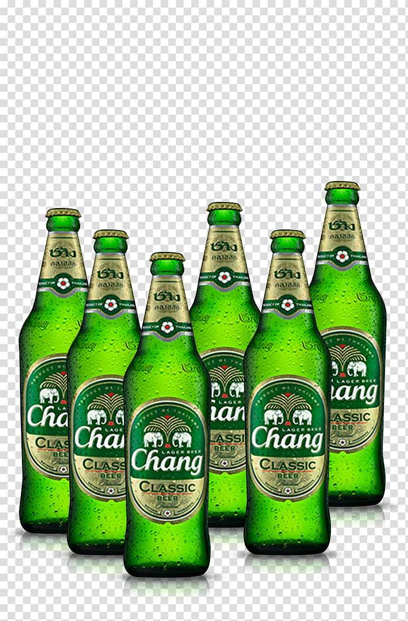 Chang Beer Alcoholic drink Beer bottle Wine, beer transparent background PNG clipart