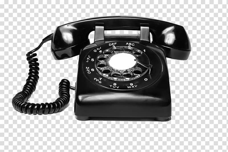 black rotary telephone, Telephone call Ringtone Ringing Landline, Telephone transparent background PNG clipart