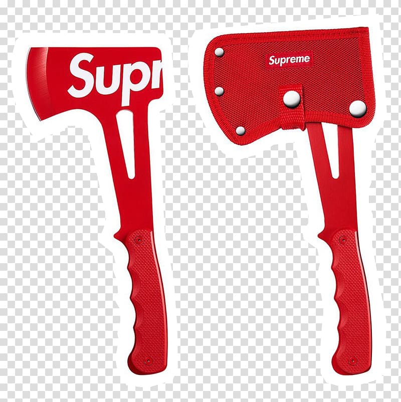 Supreme Clothing Accessories Fashion Brand Leather, axe transparent background PNG clipart