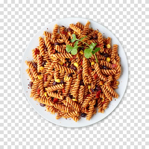 Pasta salad Pesto Garlic bread Al dente, table top hot dog cart transparent background PNG clipart