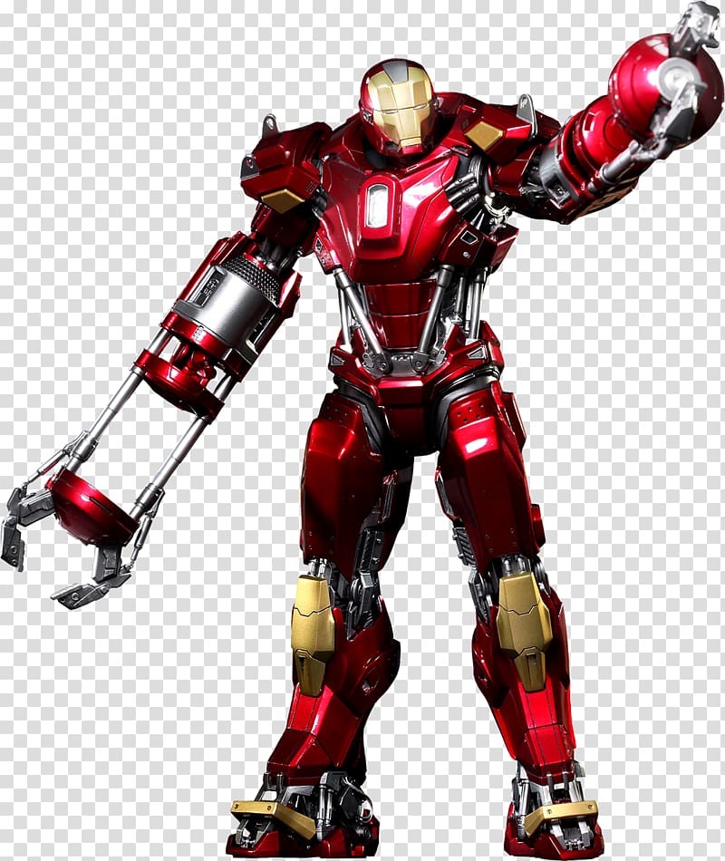 Iron Man\'s armor Action & Toy Figures War Machine Film, Iron Man transparent background PNG clipart