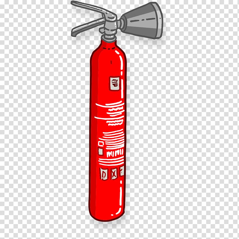 Fire extinguisher Firefighting , Red fire extinguisher material transparent background PNG clipart