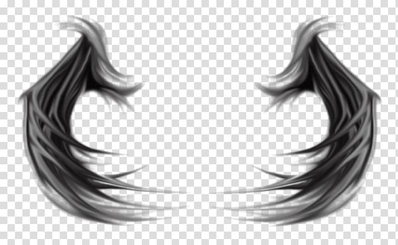 Angel Wing Devil Feather, Symmetrical double eagle wings transparent background PNG clipart