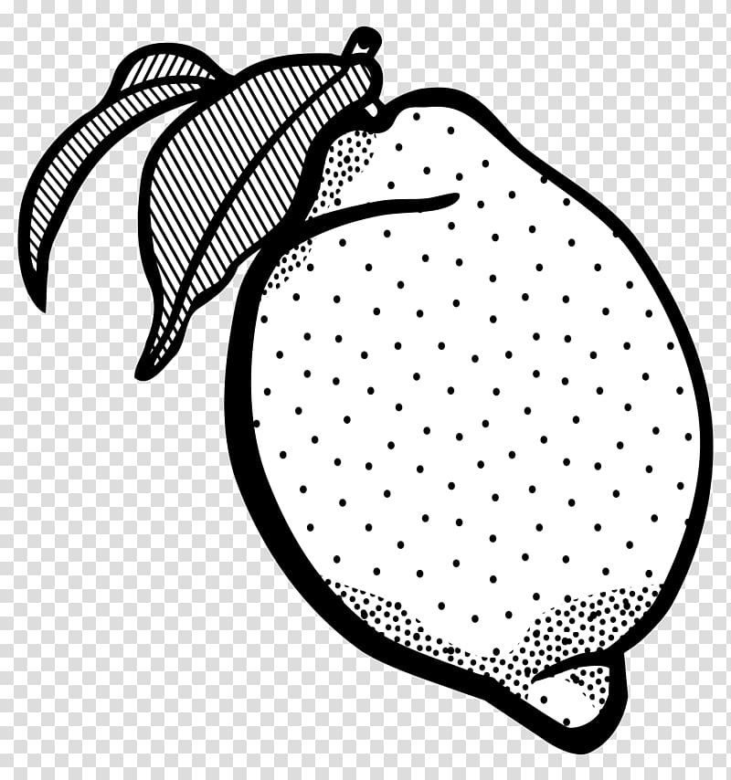 Lemon Cheesecake Line art Black and white , Lemon Outline transparent background PNG clipart