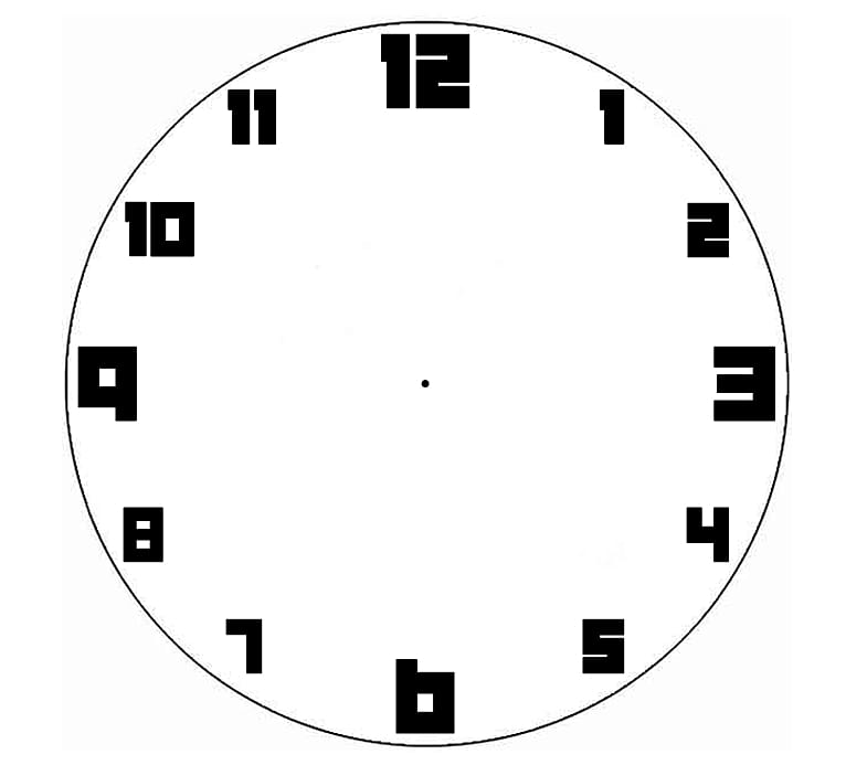 Clock face Template Digital clock , Free Clock transparent background PNG clipart