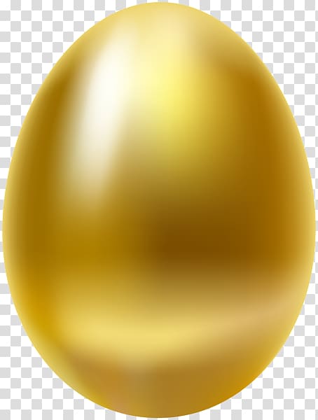 Sphere Material Egg, golden egg transparent background PNG clipart
