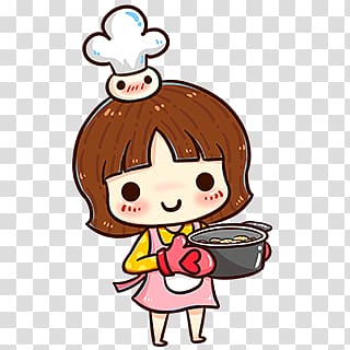 cartoon character little chef transparent background PNG clipart