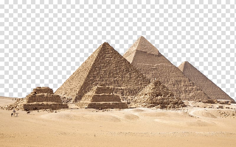 Great Pyramid of Giza Great Sphinx of Giza Pyramid of Djoser Egyptian pyramids Pyramid of Khafre, pyramid transparent background PNG clipart