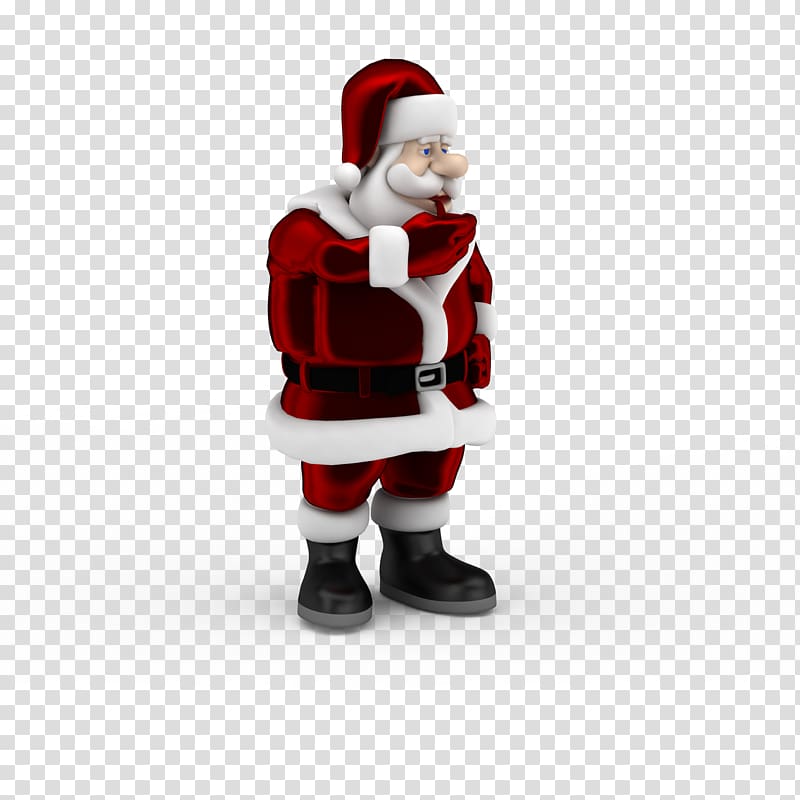 Santa Claus Christmas 3D computer graphics 3D modeling, Santa Claus Creative transparent background PNG clipart