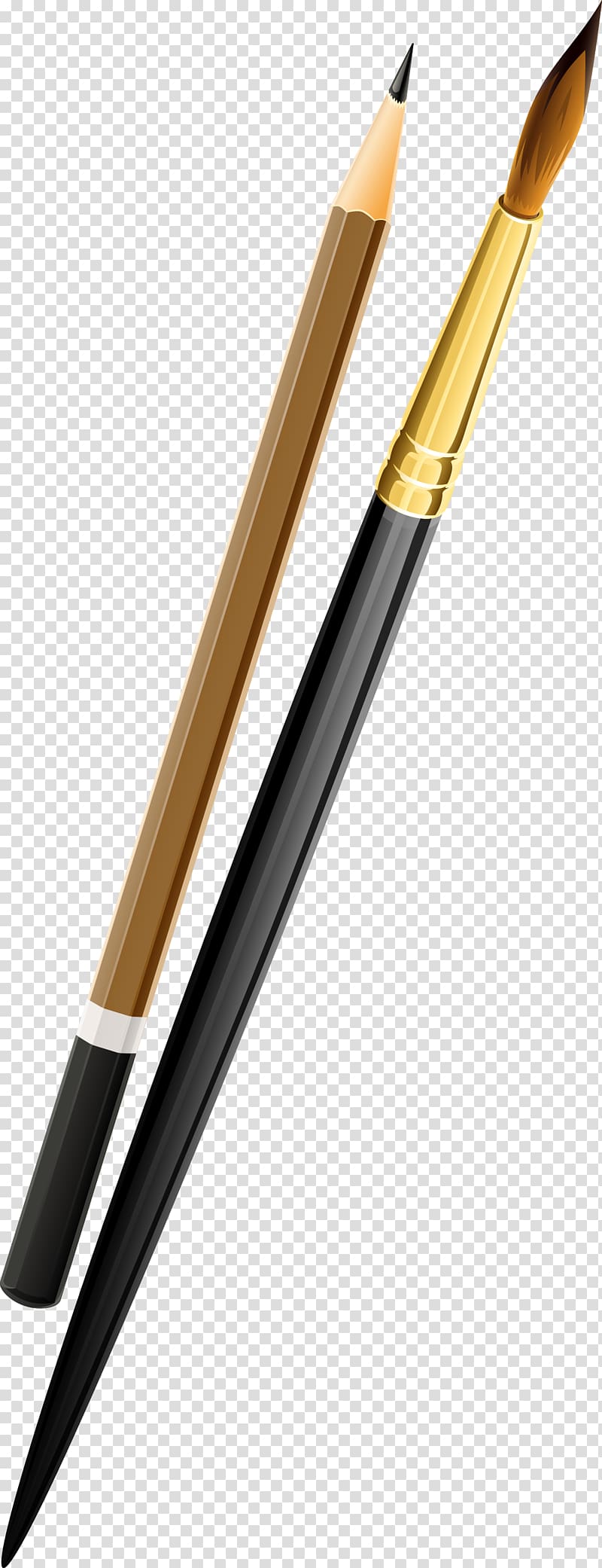 Paintbrush Palette Painter Pencil, pensil transparent background PNG clipart