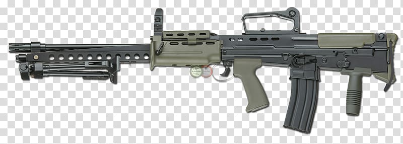 SA80 Karabin maszynowy L86 LSW Airsoft Guns Bipod, others transparent background PNG clipart