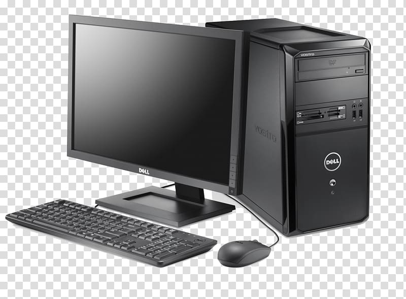Free Download Black Dell Computer Monitor Set Illustration