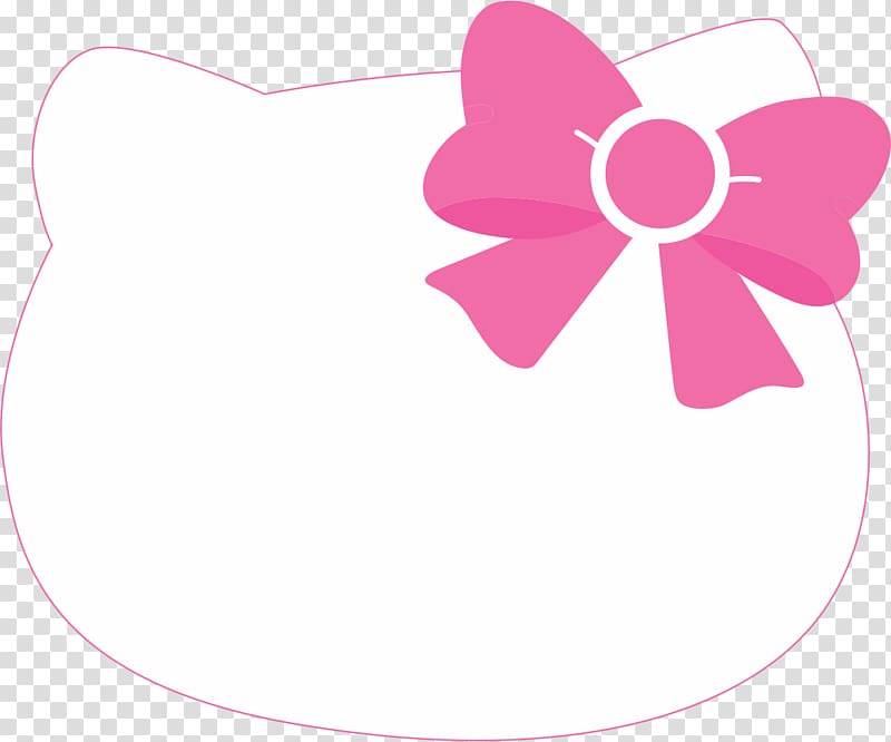 Hello Kitty Wedding invitation Party Birthday Banner, Kitty Head transparent background PNG clipart