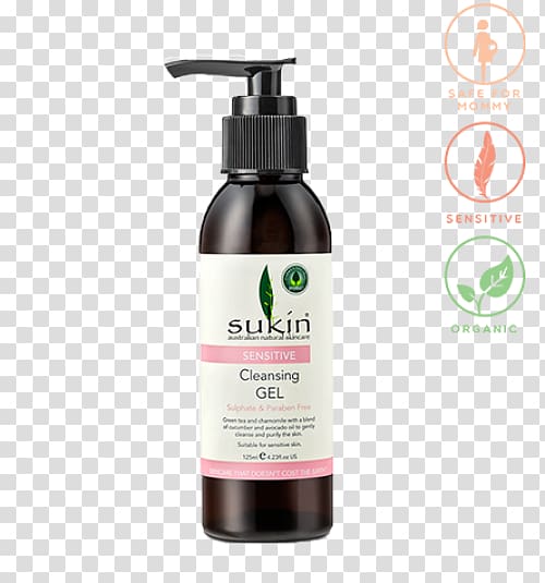 Cleanser Sukin Sensitive Facial Moisturiser Skin care Oil Gel, cucumber detox transparent background PNG clipart