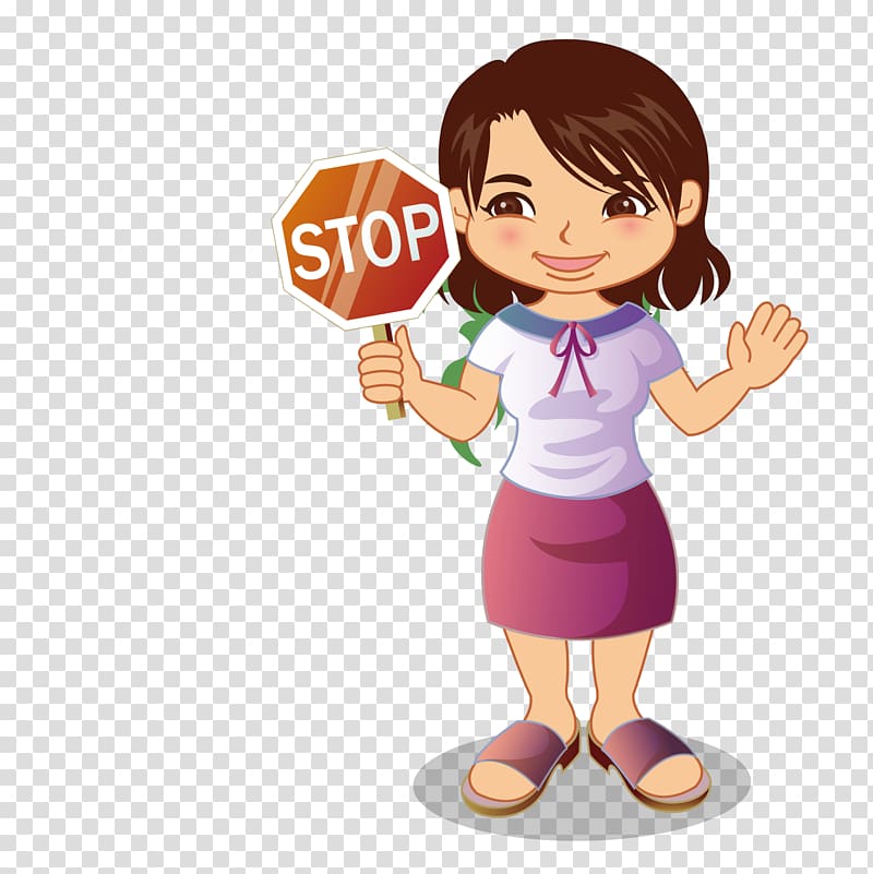 , Holding a woman who stops the card transparent background PNG clipart