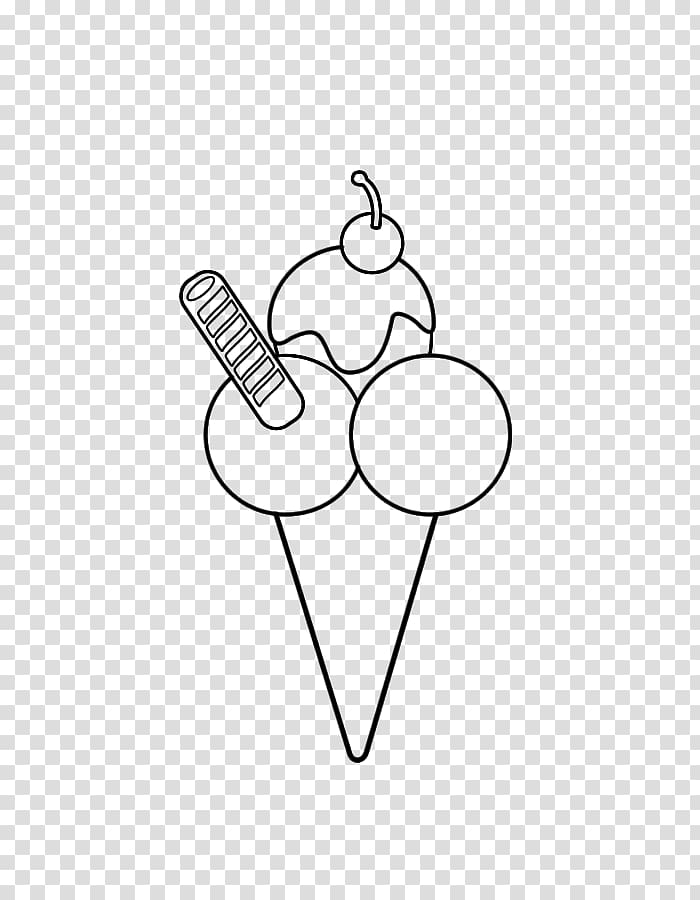 Ice Cream Cones Gelato Drawing Kleurplaat Child, crepe transparent background PNG clipart