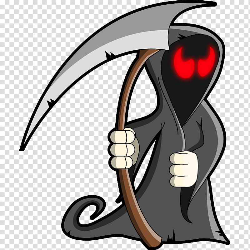 Death Grim Cartoon , Evil Skeleton transparent background PNG clipart