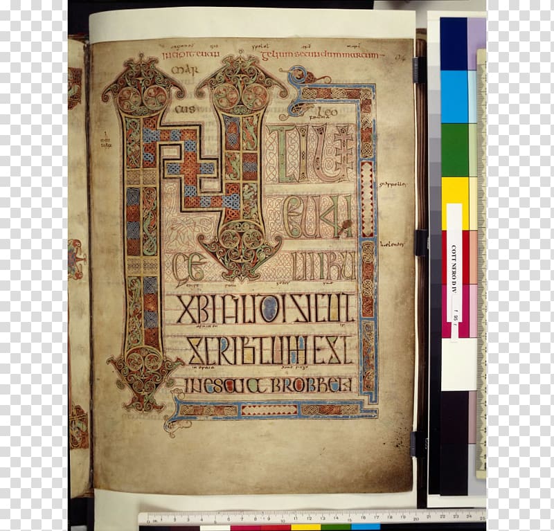 Lindisfarne Gospels Gospel Book Gospel of Matthew Lindisfarne Heritage Centre Gospel of Mark, book transparent background PNG clipart