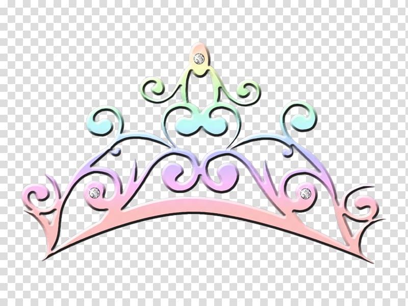 pink, orange, and green crown stencil , Crown Princess , PRINCESS CROWN transparent background PNG clipart