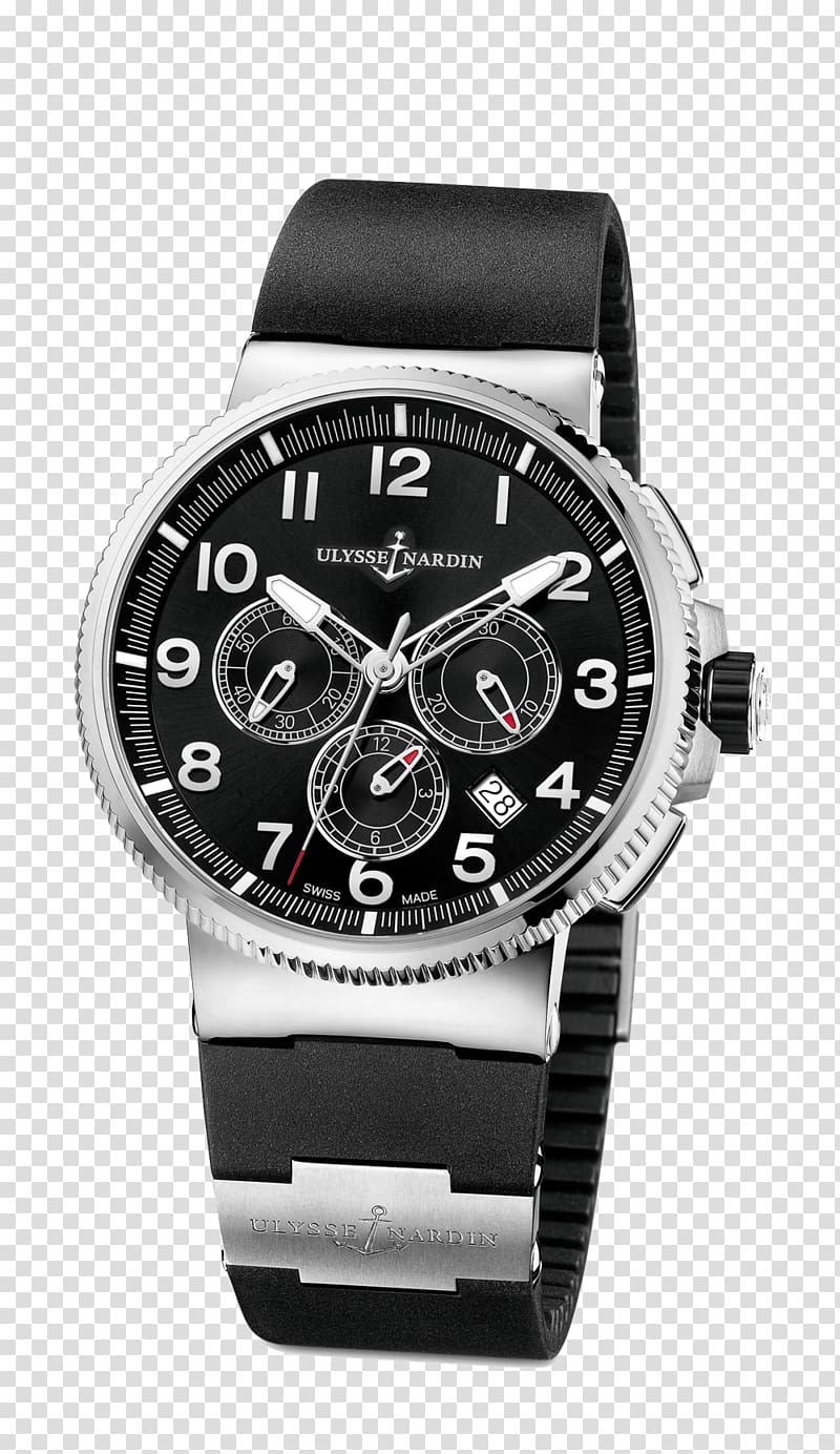 Marine chronometer Ulysse Nardin Chronometer watch Chronograph, watch transparent background PNG clipart