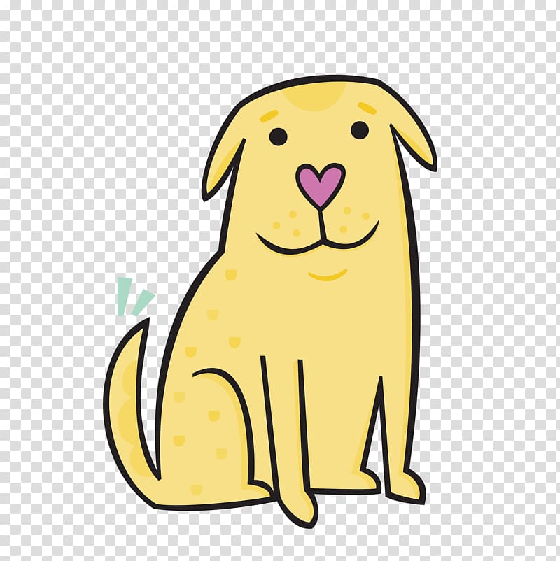 yellow dog illustration, Golden Retriever Labrador Retriever Puppy Pet Dog breed, dog cartoon transparent background PNG clipart