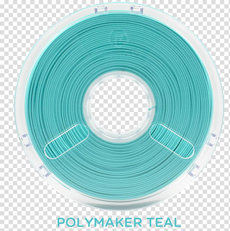 3D printing filament Polylactic acid Printer, spool transparent background PNG clipart