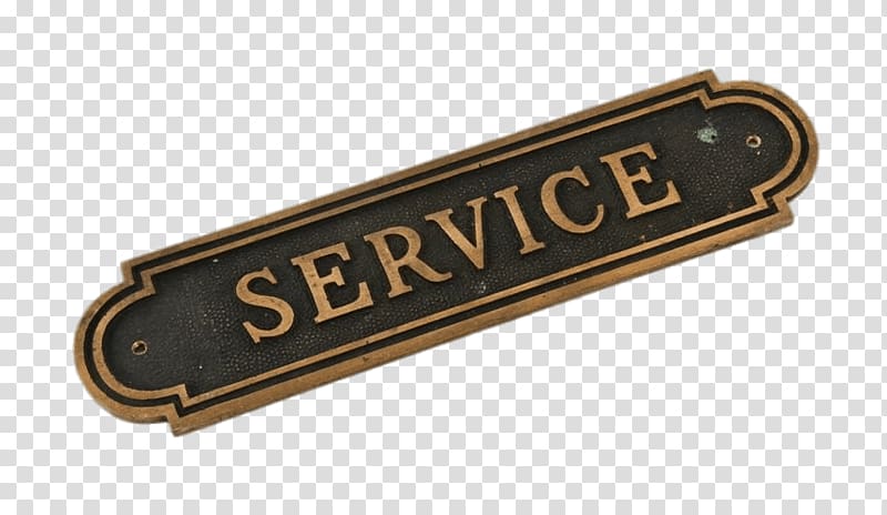 brown and black service sign board, Vintage Bank Service Sign transparent background PNG clipart