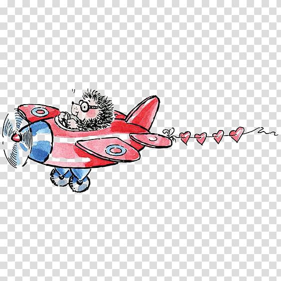 Penny Black Airplane Paper Rubber stamp, Fly hedgehog transparent background PNG clipart