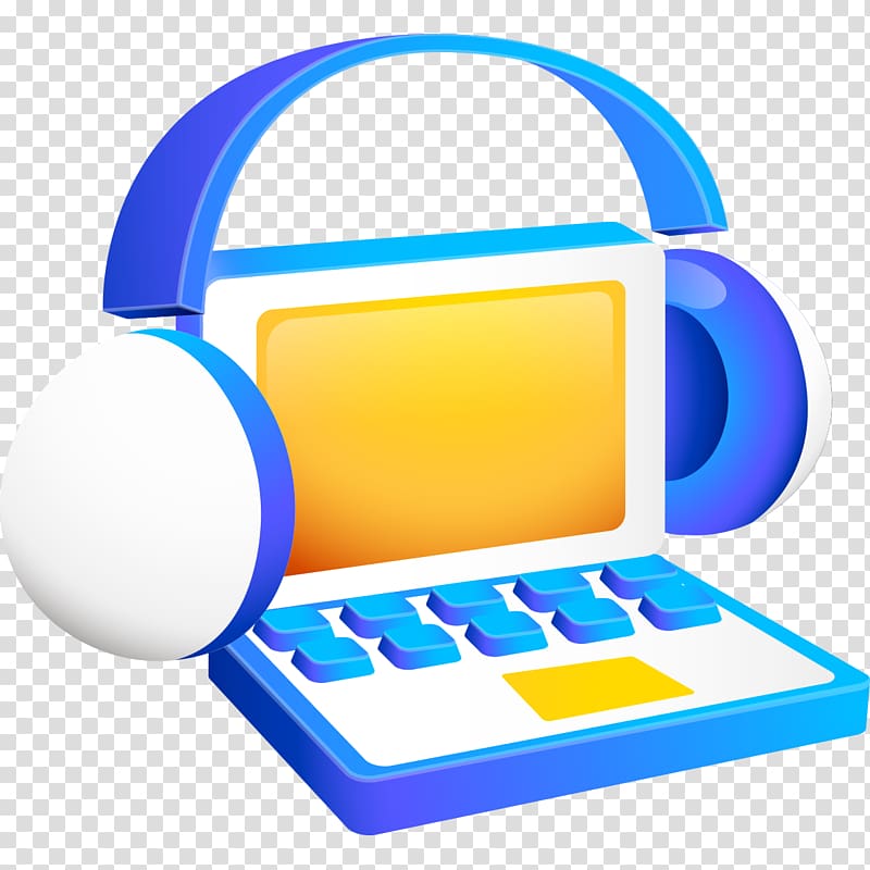 Laptop Computer Headset , Computer headset transparent background PNG clipart