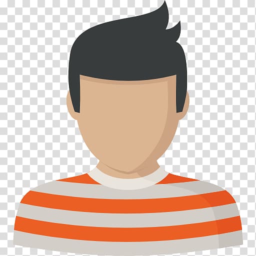 Avatar Scalable Graphics User profile Icon, Wearing a striped shirt boys transparent background PNG clipart