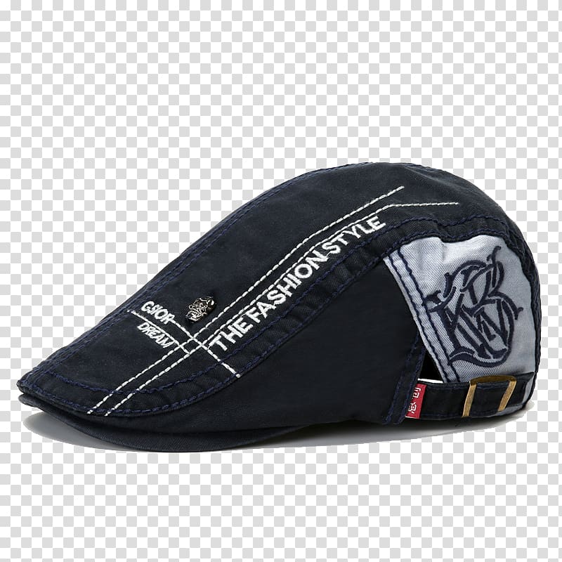 Hat Beret Flat cap Taobao, Retro casual cap transparent background PNG clipart