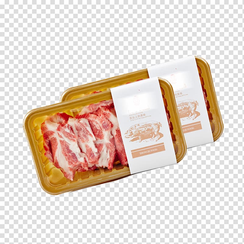 Domestic pig Bacon Pork, Fresh frozen pork transparent background PNG clipart