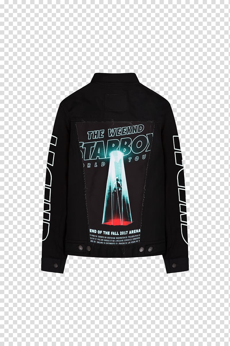 Starboy: Legend of the Fall Tour Sleeve Jacket XO, jacket transparent background PNG clipart