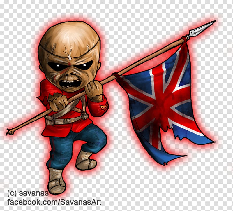 Iron Maiden Eddie Drawing The Trooper (Live Long Beach Arena) Somewhere in Time, Chibi transparent background PNG clipart