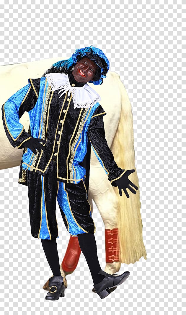 Zwarte Piet Costume Sinterklaas Blue Clothing, pieta transparent background PNG clipart
