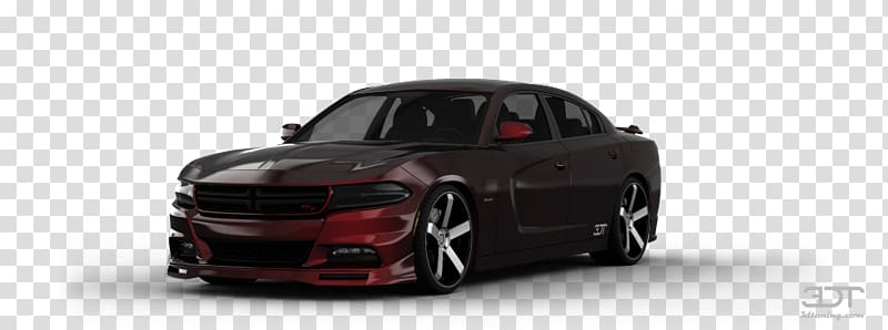Alloy wheel Mid-size car Tire Bumper, 2015 Dodge Charger transparent background PNG clipart