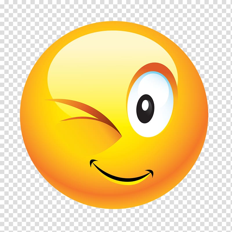 Emoticon Smiley Wink Smile Emoji Transparent Background Png Clipart