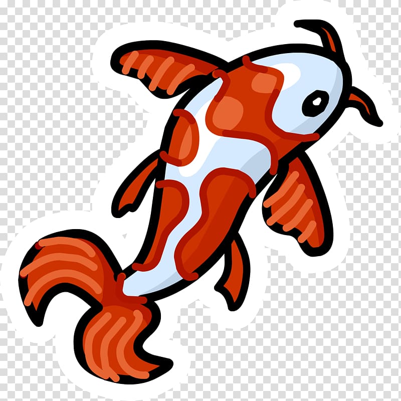 Koi Club Penguin Shubunkin Fish, koi transparent background PNG clipart