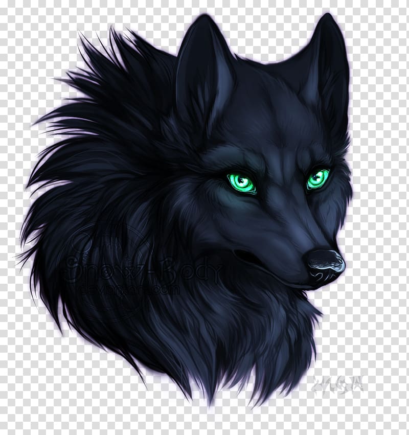 black wolf , Drawing Dog, wolf avatar transparent background PNG clipart