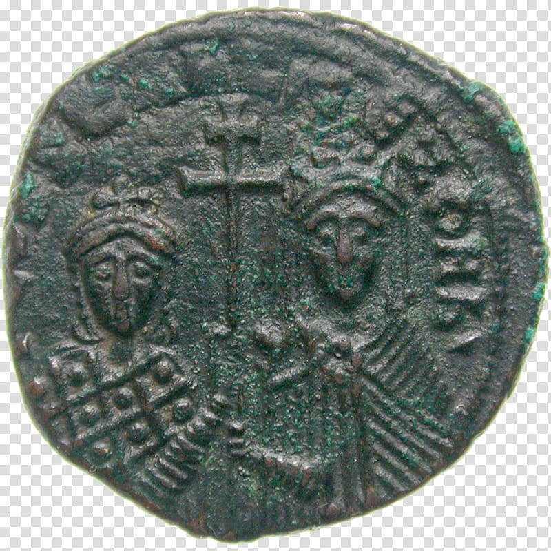 Byzantine Empire Coin Cappadocia Byzanz und seine Nachbarn Follis, Coin transparent background PNG clipart