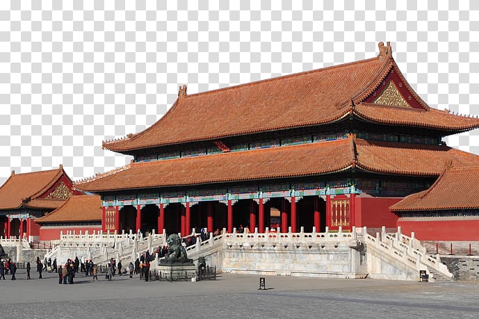 Forbidden City Tiananmen Temple of Heaven Hall of Supreme Harmony National Palace Museum, Forbidden City travel poster material transparent background PNG clipart