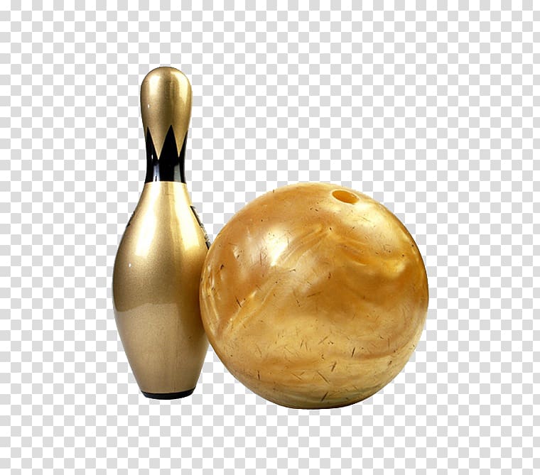 Ten-pin bowling , Golden Bowling transparent background PNG clipart