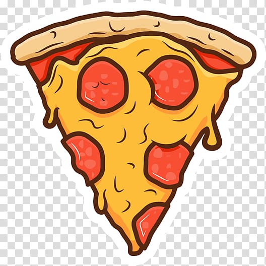 Pizza Sticker Cartoon Drawing , pizza transparent background PNG