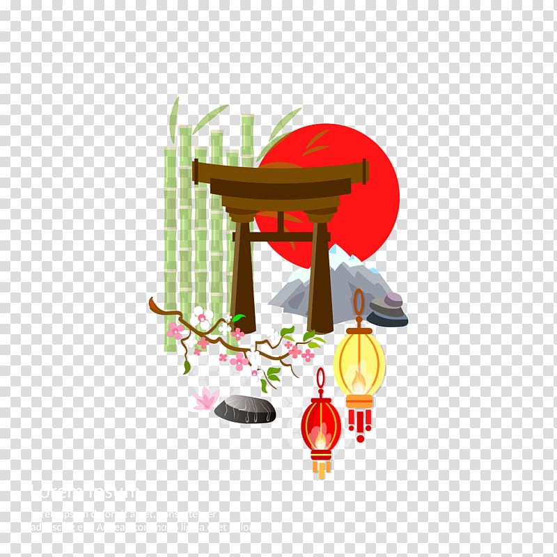 Culture of Japan Illustration, Japanese material transparent background PNG clipart