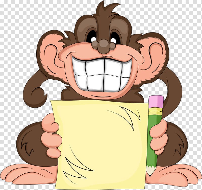Monkey Humour Cartoon , Orangutan tag transparent background PNG clipart