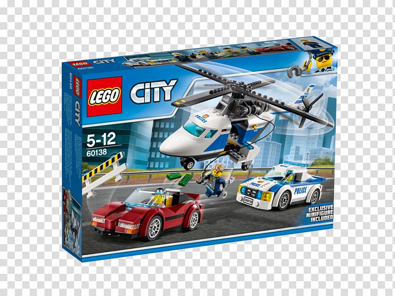 LEGO 60138 City High-Speed Chase LEGO 60011 City Surfer Rescue Amazon.com Toy, Police chase transparent background PNG clipart